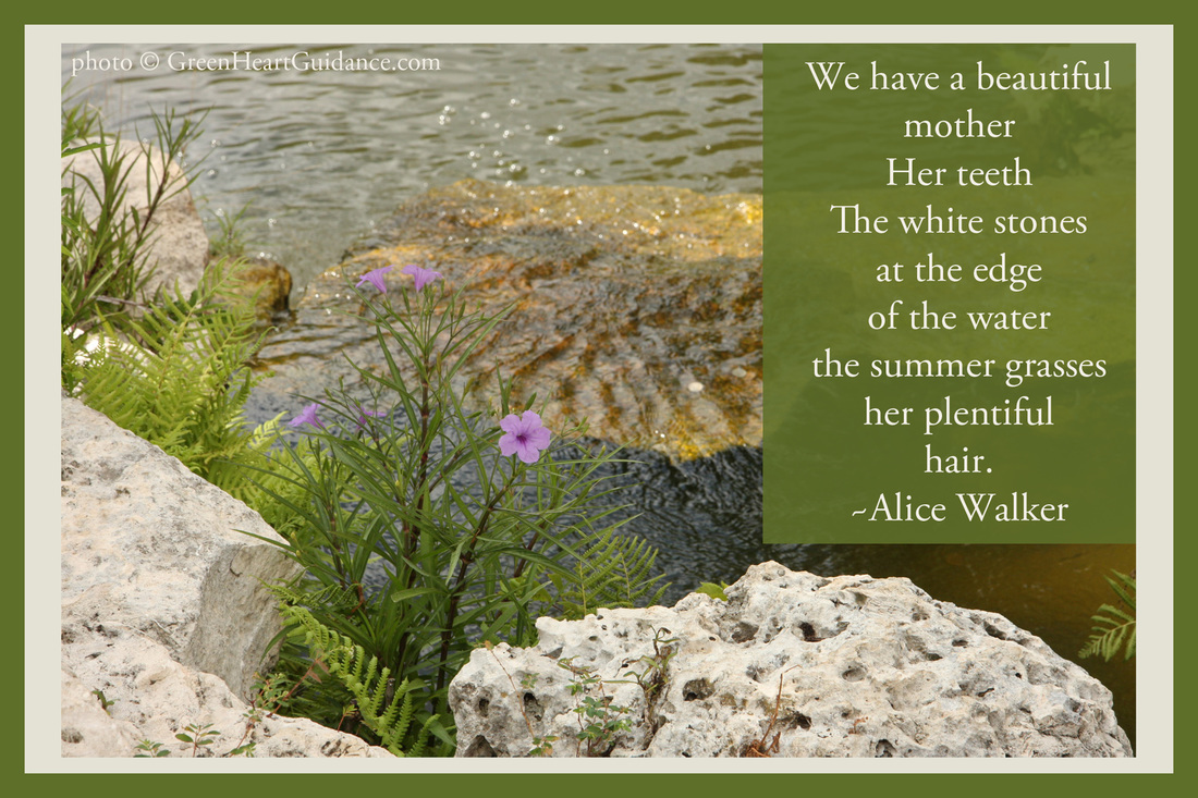We have a beautiful mother Her teeth The white stones at the edge of the water the summer grasses her plentiful hair. ~Alice Walker