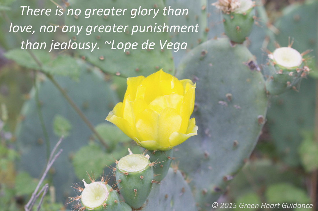 There is no greater glory than love, nor any greater punishment than jealousy. ~Lope de Vega