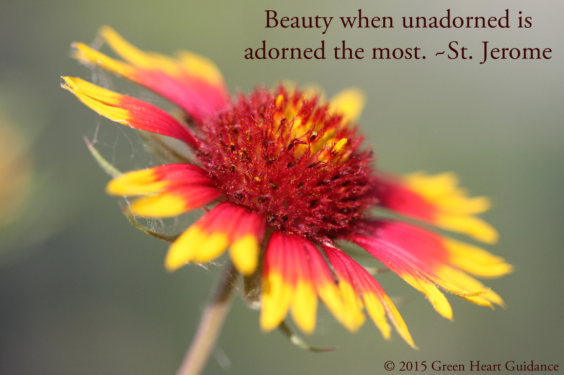 Beauty when unadorned is adorned the most. ~St. Jerome
